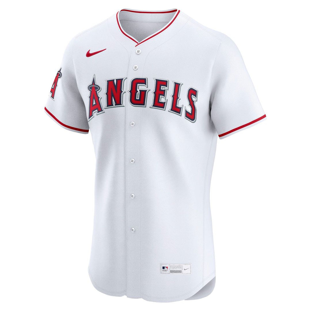Men's Los Angeles Angels White Home Elite Jersey