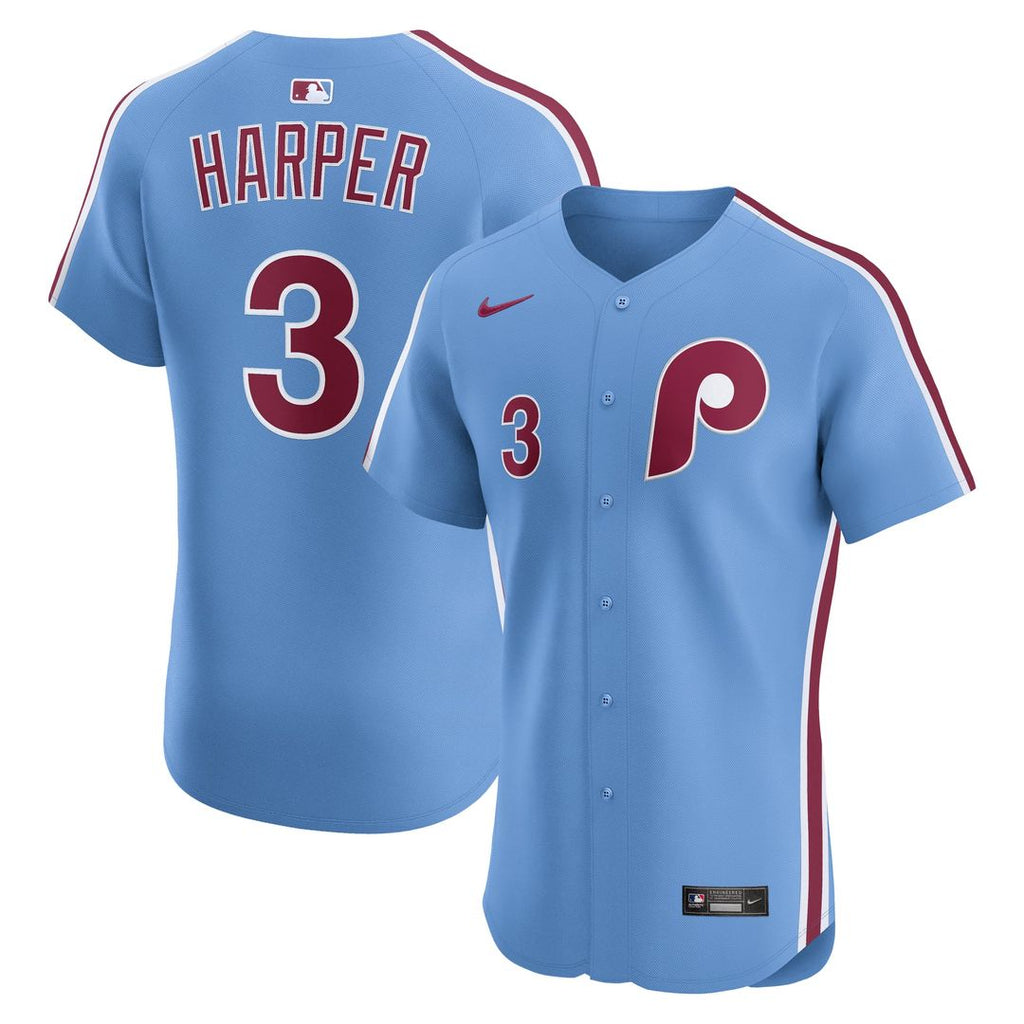 Men's Philadelphia Phillies Bryce Harper White Home Elite Jersey