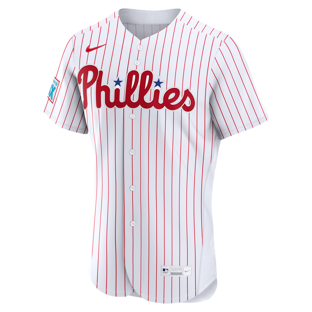 Men's Philadelphia Phillies Bryce Harper Light Blue Alternate Sponsor Patch Jersey