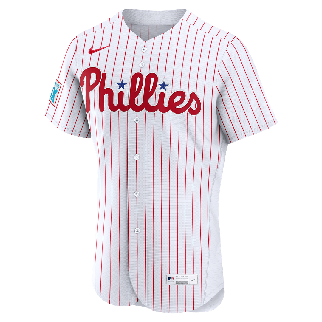 Men's Philadelphia Phillies Bryce Harper Light Blue Alternate Sponsor Patch Jersey