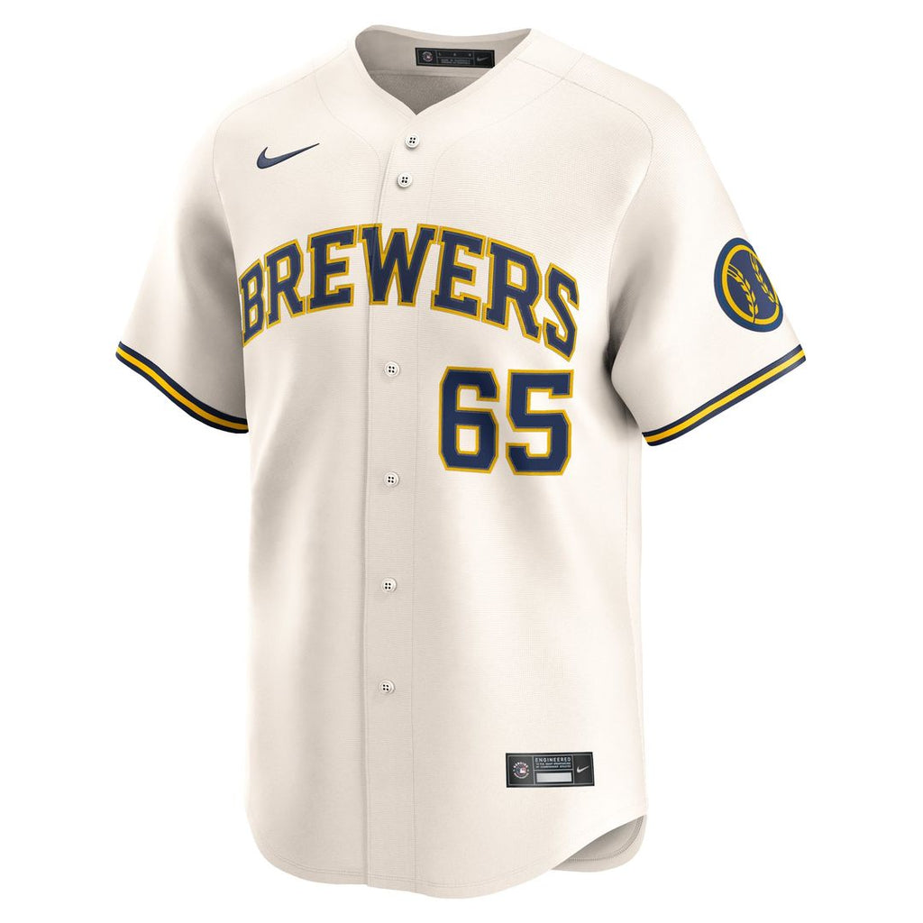Men's Milwaukee Brewers Nestor Cortes Cream Home Player Jersey