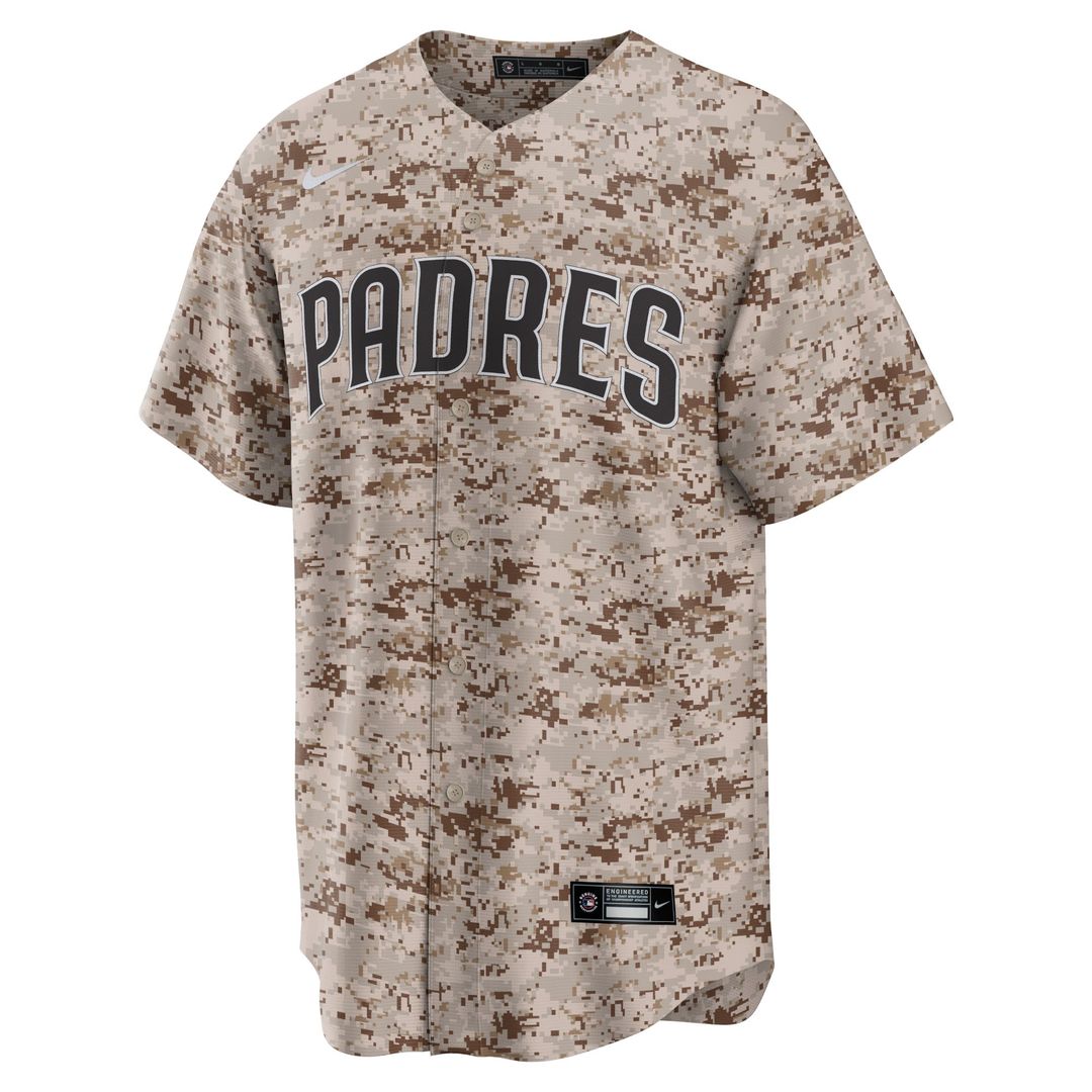 Men's San Diego Padres Joe Musgrove Camo USMC Alternate Replica Player Jersey