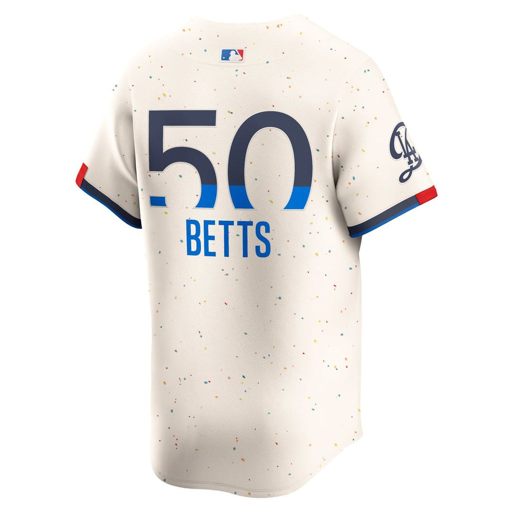 Men's Los Angeles Dodgers Mookie Betts Cream City Connect Player Jersey
