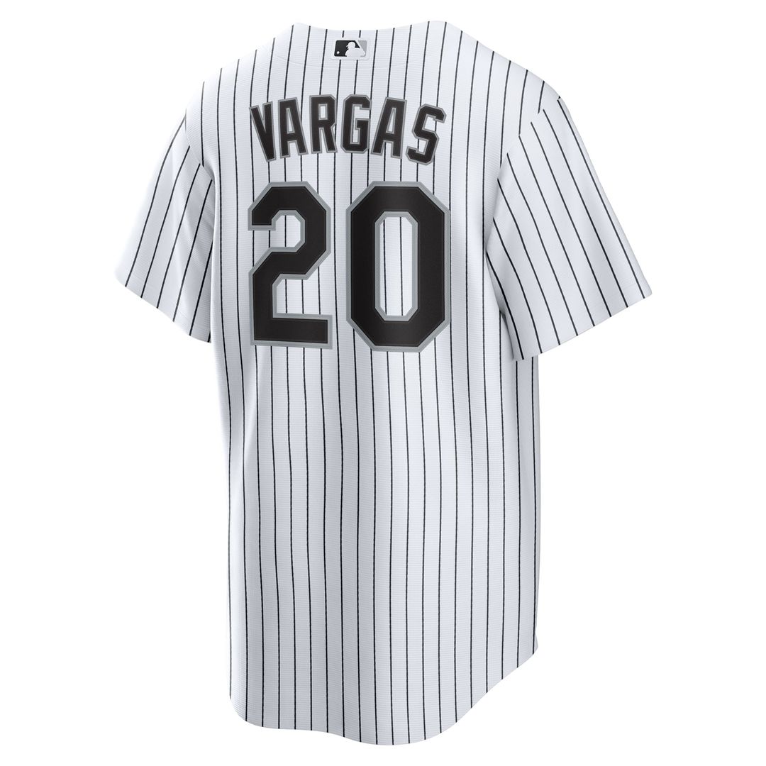 Men's Chicago White Sox Miguel Vargas White Home Replica Jersey