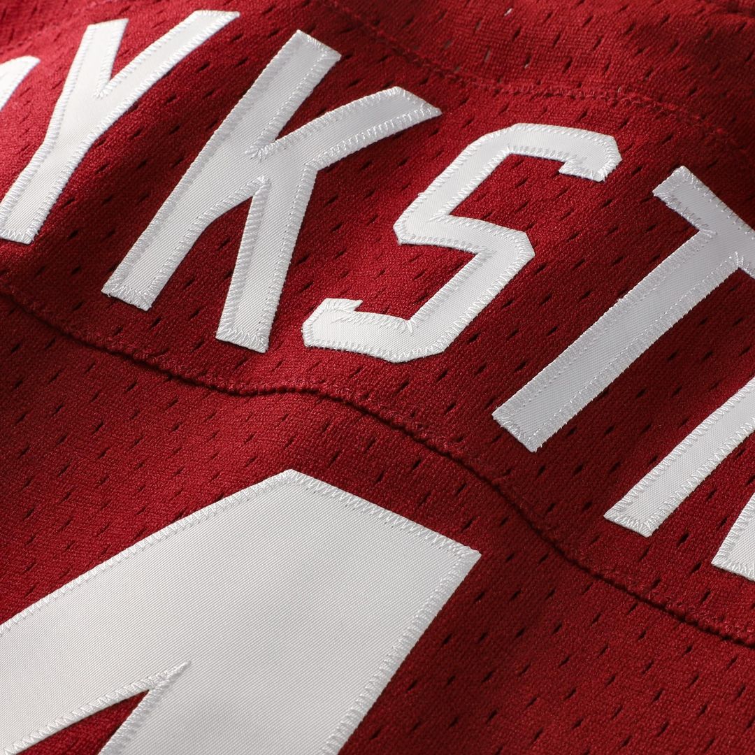 Men's Philadelphia Phillies Lenny Dykstra Scarlet Batting Practice Jersey