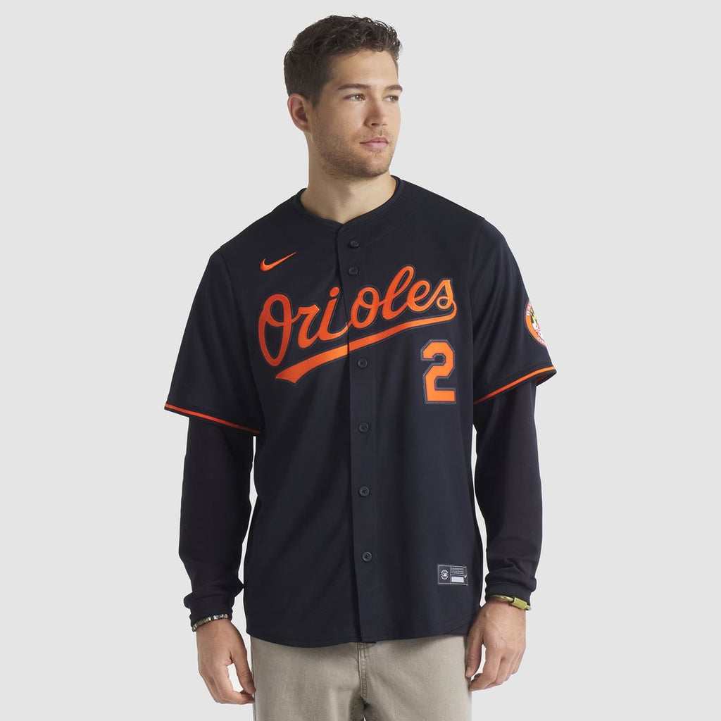 Men's Baltimore Orioles Gunnar Henderson Black Alternate Player Jersey