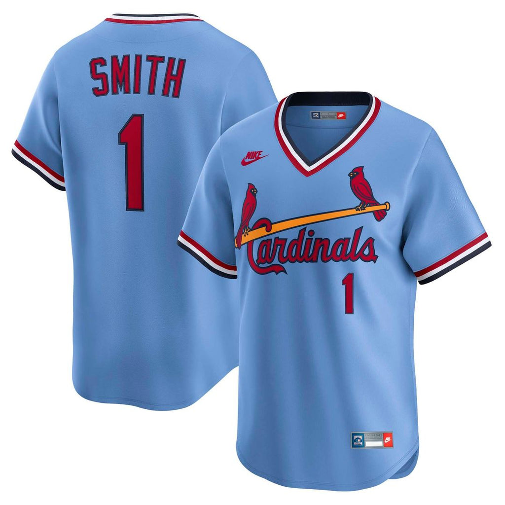 Men's St. Louis Cardinals Ozzie Smith White Throwback Jersey