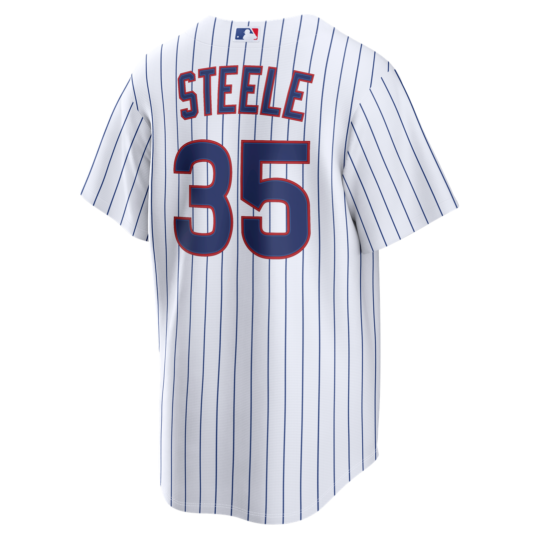 Men's Chicago Cubs Justin Steele White Home Replica Jersey