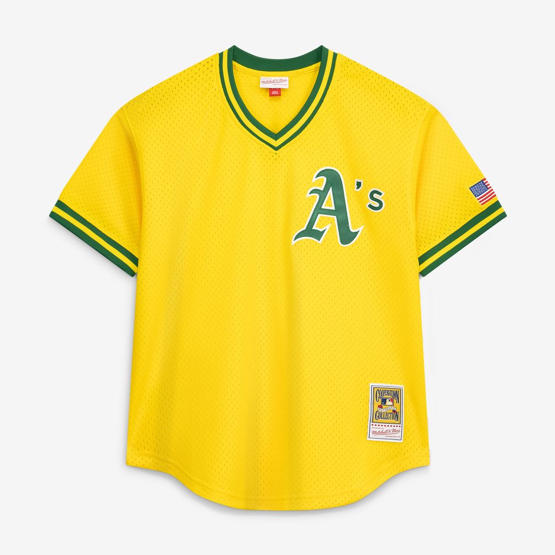 Men's Athletics Mark McGwire Gold Batting Practice Jersey