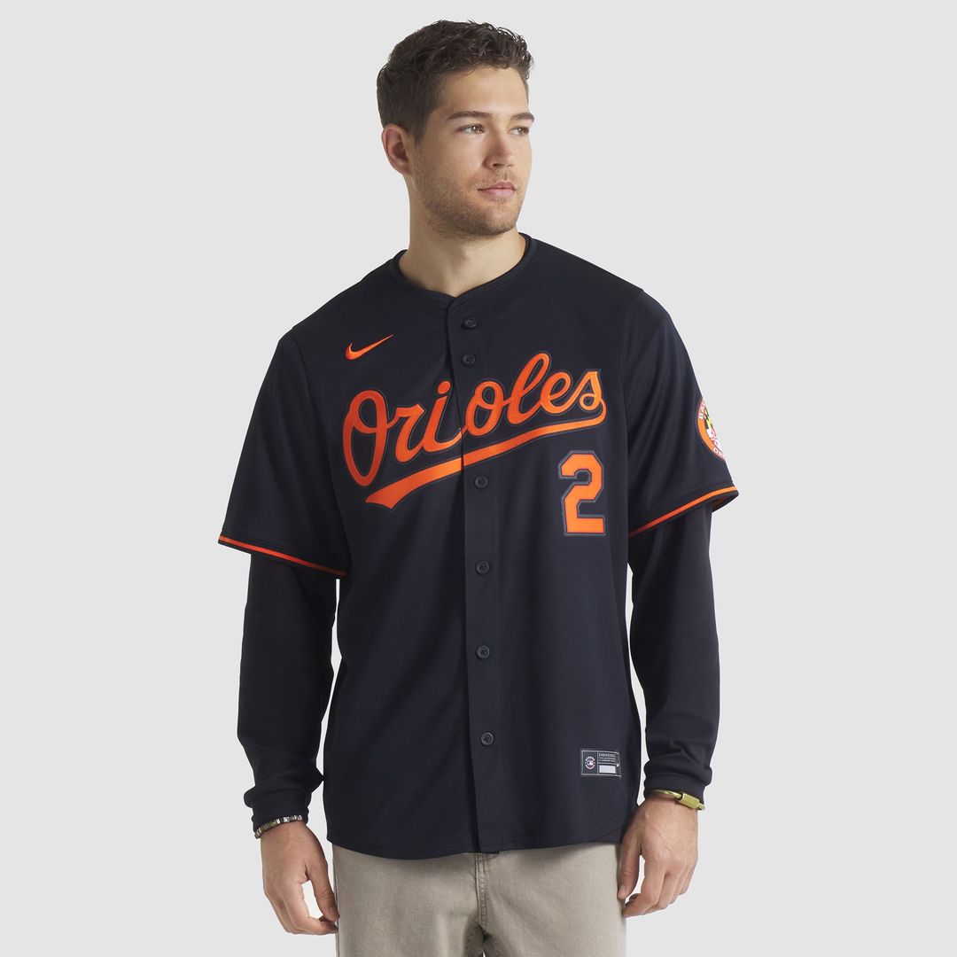 Men's Baltimore Orioles Gunnar Henderson Black Alternate Player Jersey