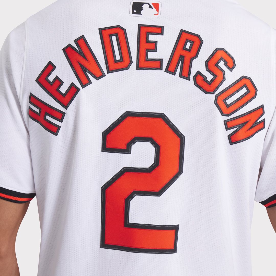 Men's Baltimore Orioles Gunnar Henderson White Home Player Jersey