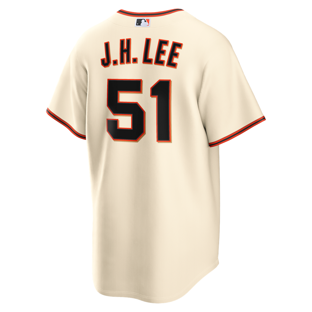 Men's San Francisco Giants Jung Hoo Lee Cream Home Replica Jersey