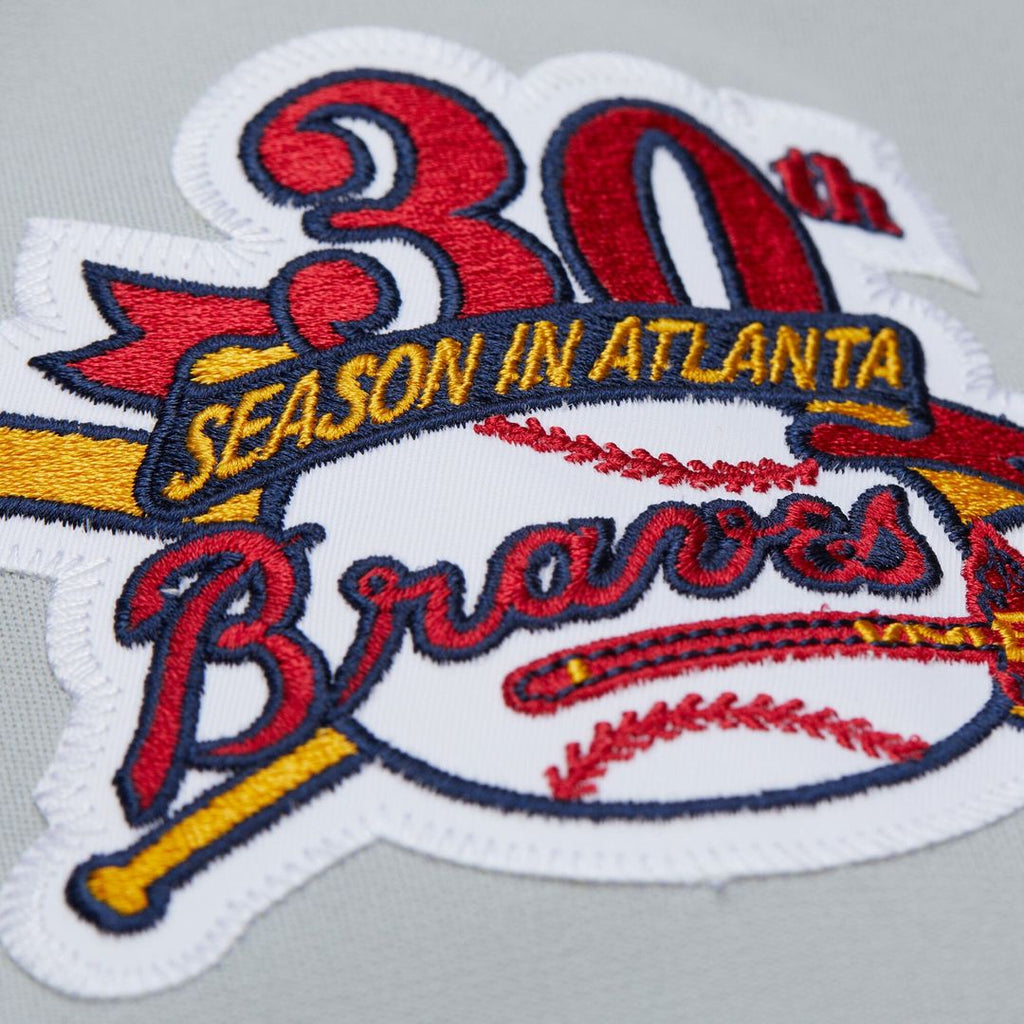 Men's Atlanta Braves Greg Maddux Gray 1995 Throwback Jersey