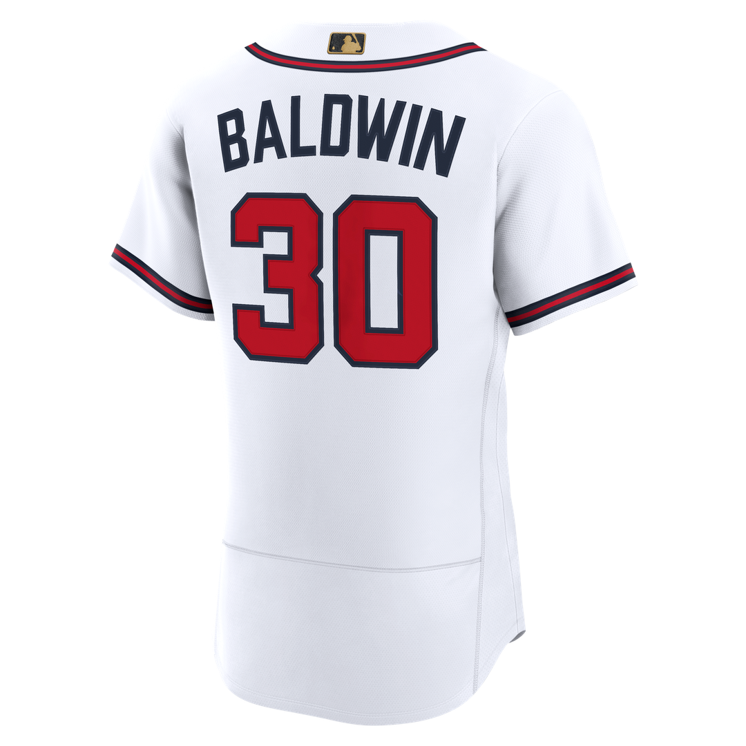 Men's Atlanta Braves Drake Baldwin White Awards Jersey