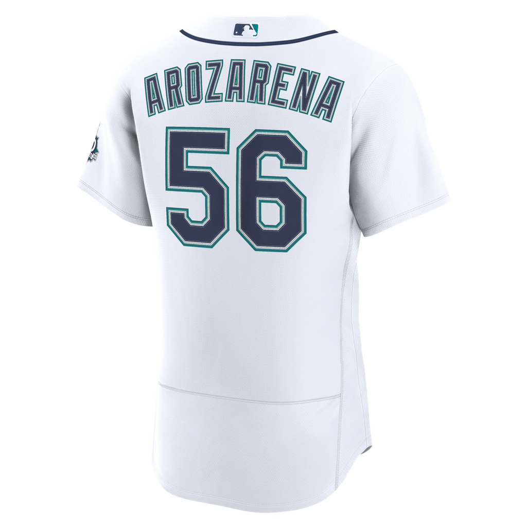 Men's Seattle Mariners Randy Arozarena White Home 50th Season Jersey