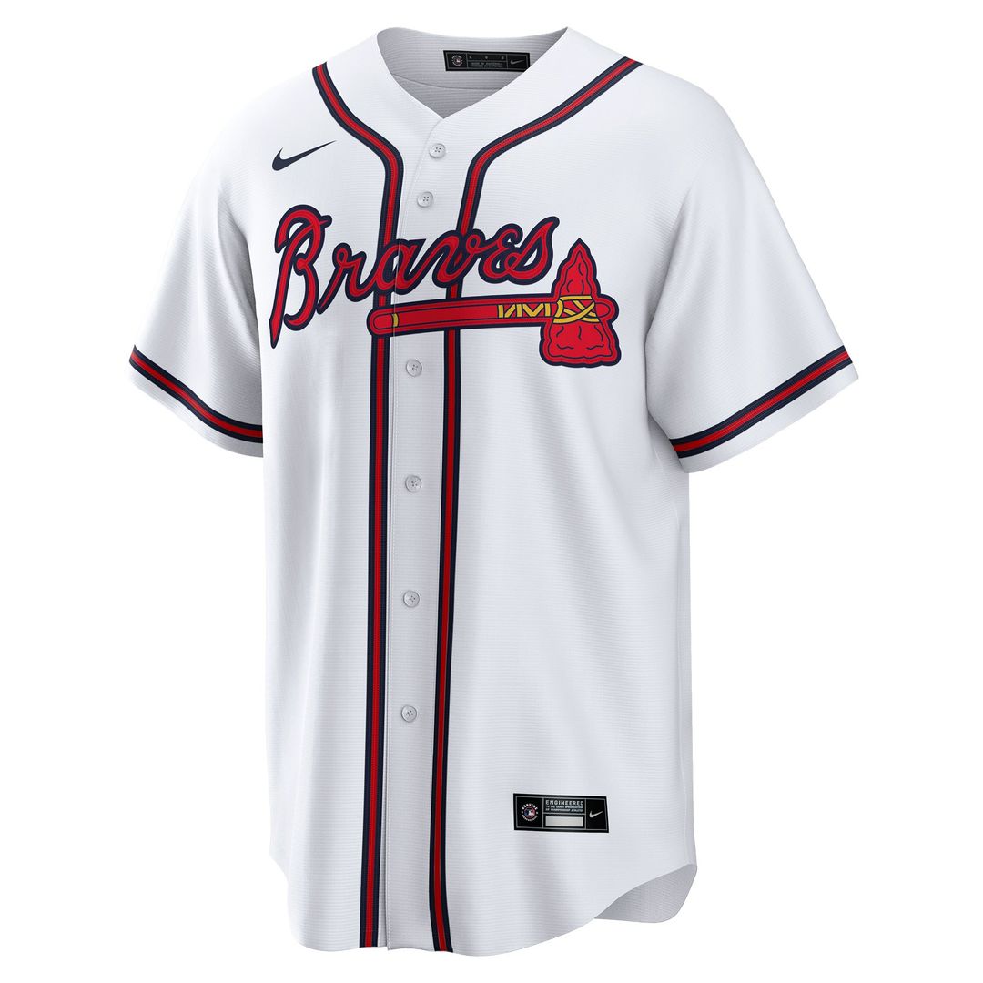 Men's Atlanta Braves Joe Jiménez White Home Replica Player Jersey