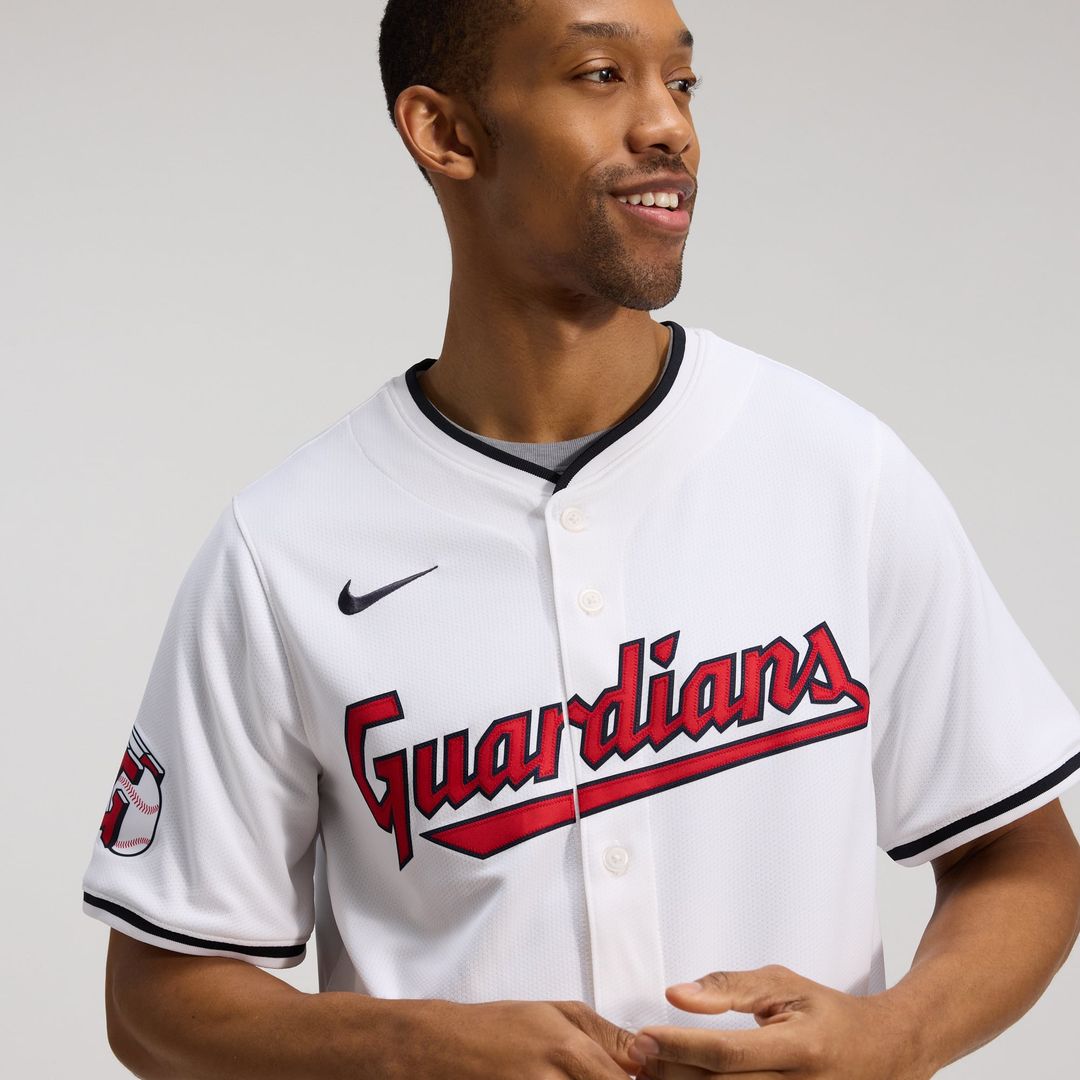 Men's Cleveland Guardians Jose Ramirez White Home Player Jersey