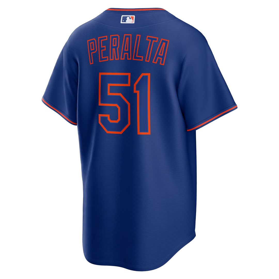Men's New York Mets Freddy Peralta Royal Alternate Replica Jersey
