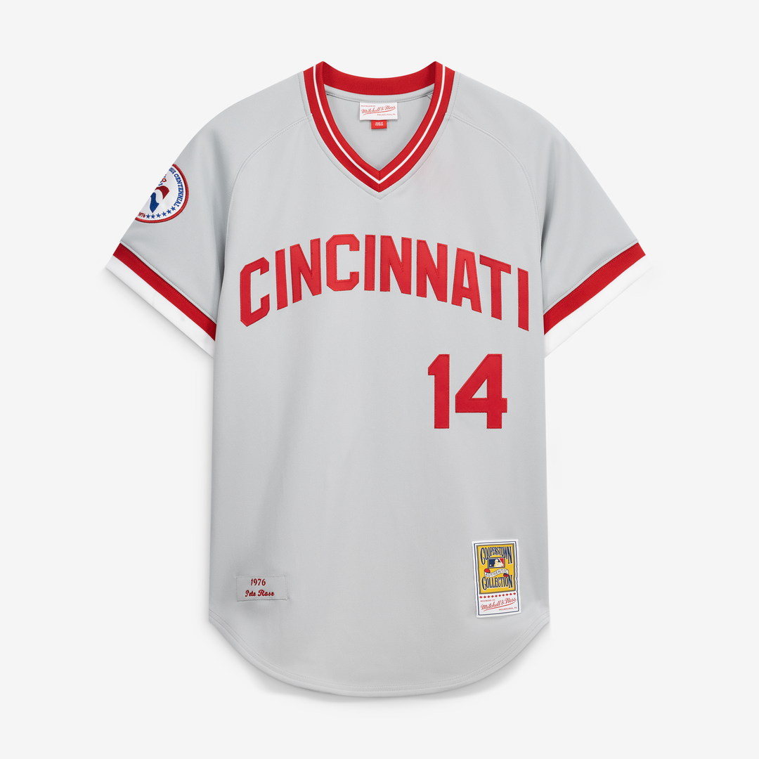 Men's Cincinnati Reds Pete Rose Gray 1976 Jersey