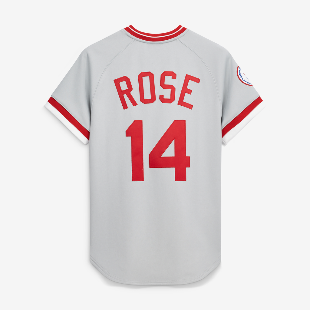 Men's Cincinnati Reds Pete Rose Gray 1976 Jersey