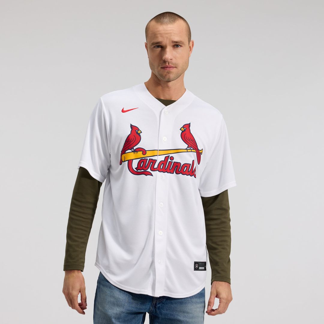 Men's St. Louis Cardinals Masyn Winn White Home Replica Jersey
