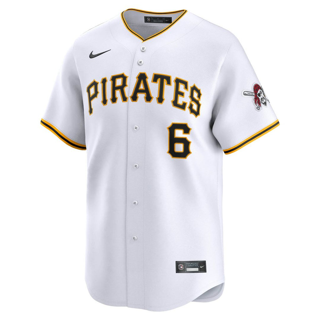 Men's Pittsburgh Pirates Konnor Griffin White Home Jersey