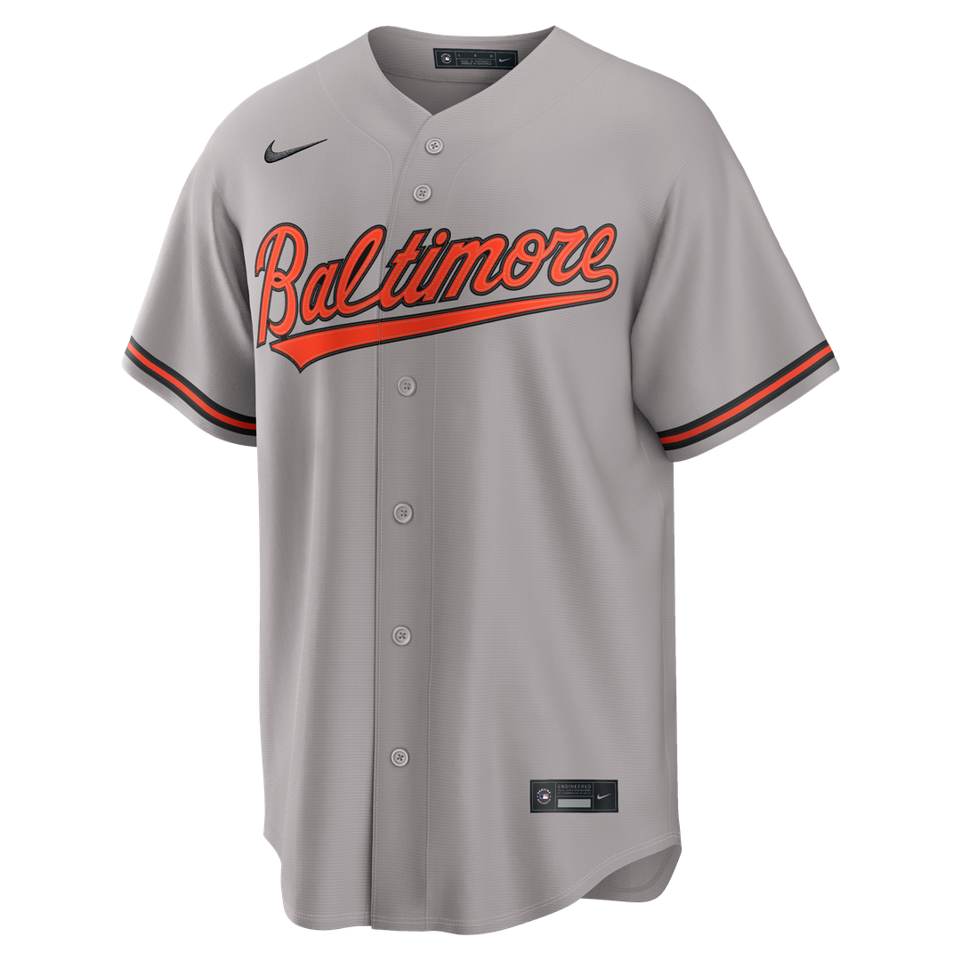 Men's Baltimore Orioles Gunnar Henderson Gray Road Replica Jersey