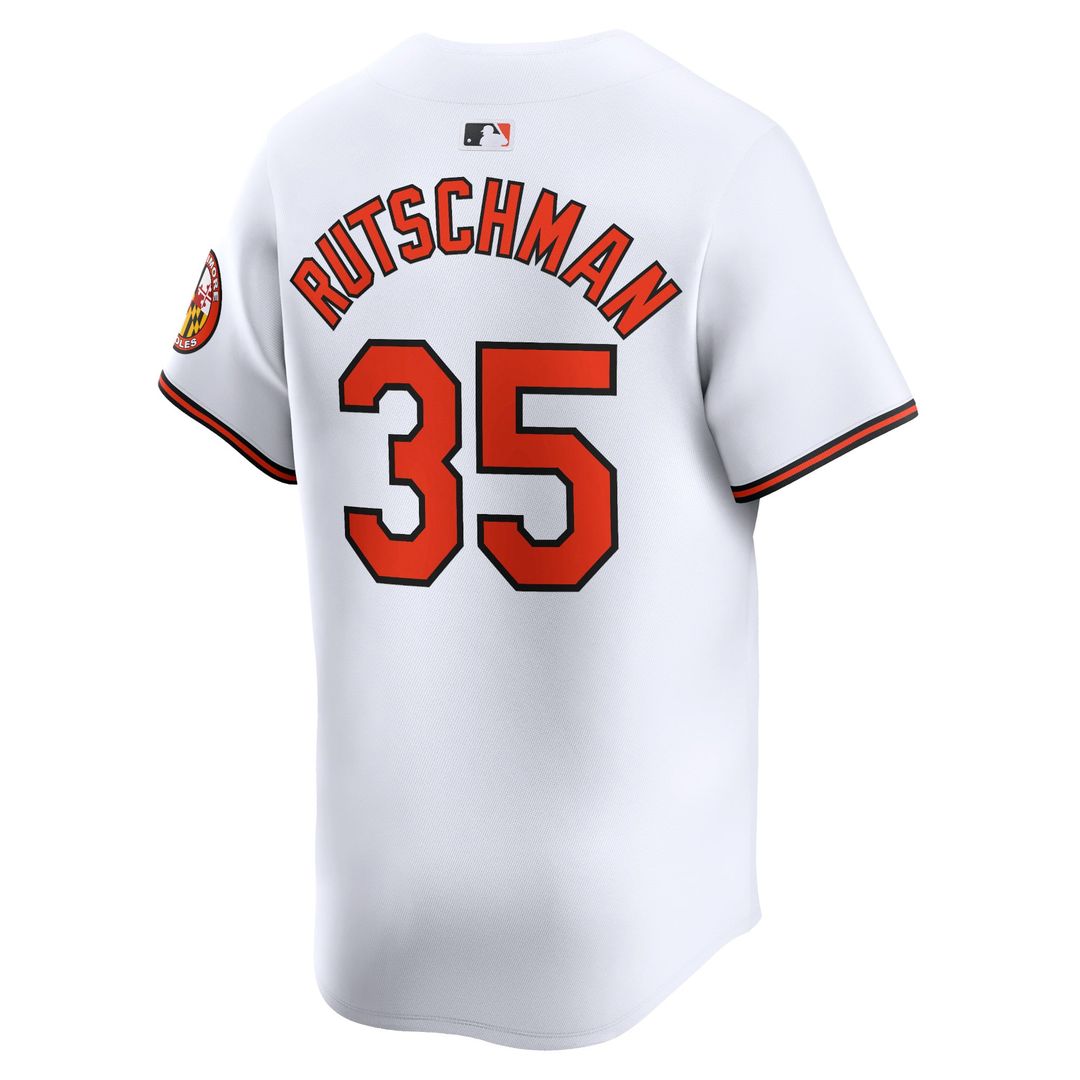 Men's Baltimore Orioles Adley Rutschman White Home Player Jersey