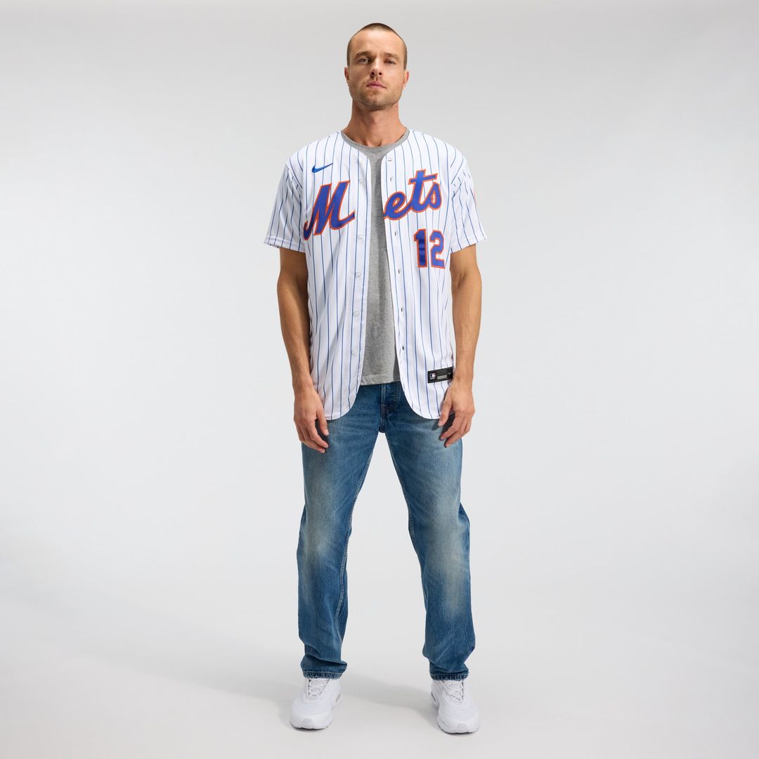 Men's New York Mets Francisco Lindor White Home Player Jersey
