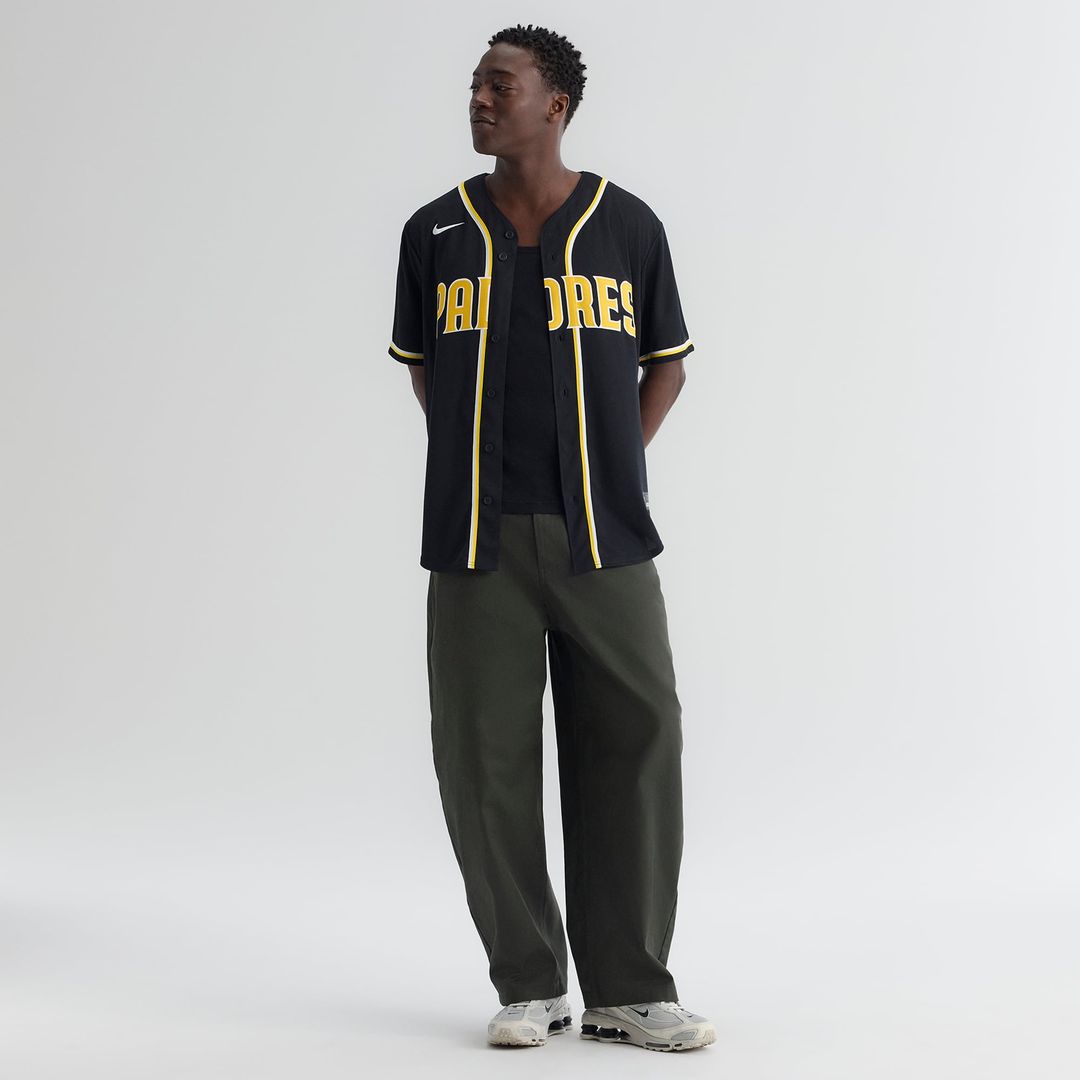 Men's San Diego Padres Fernando Tatis Jr. Fashion Replica Black Out Jersey
