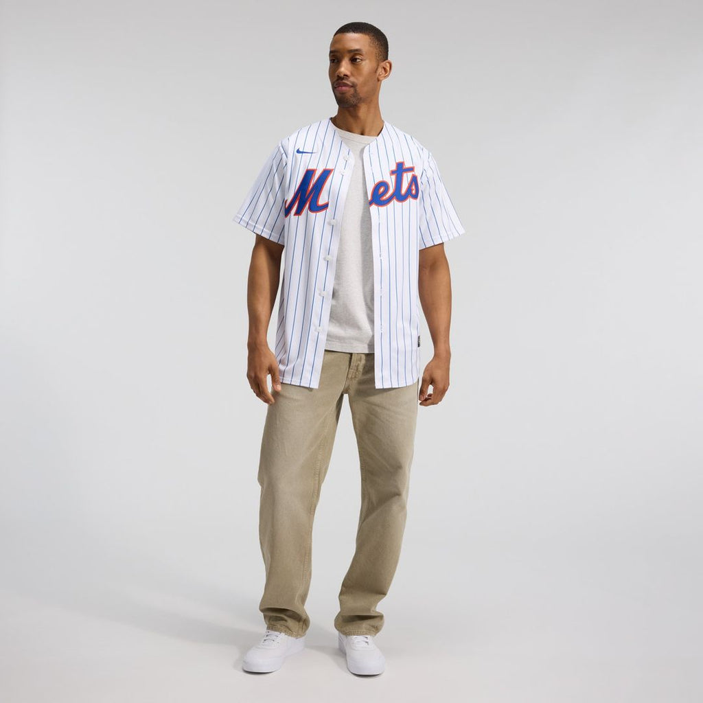 Men's New York Mets White Home Replica Player Jersey