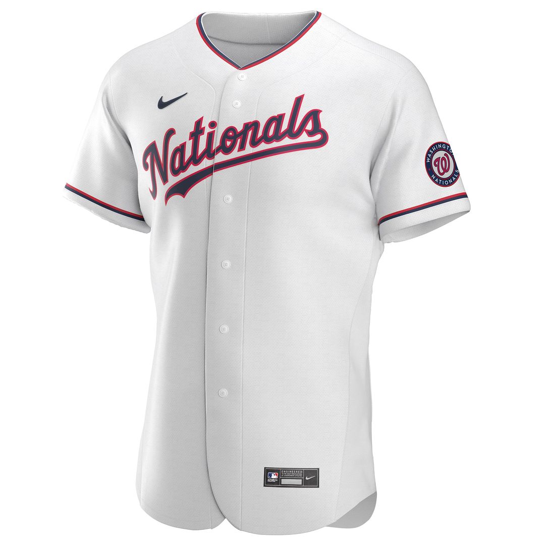 Men's Washington Nationals White Alternate Team Jersey