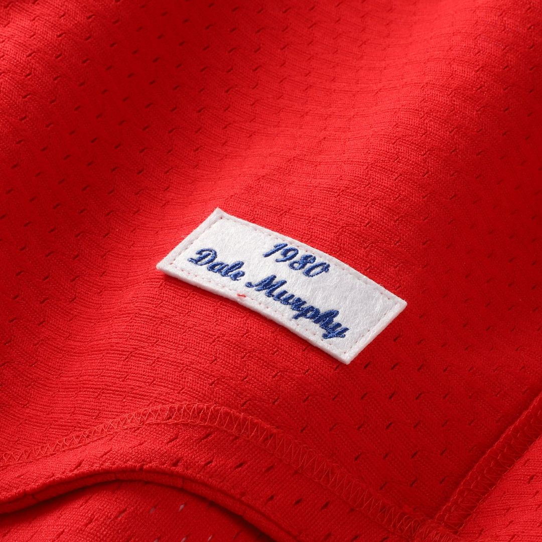 Men's Atlanta Braves Dale Murphy Scarlet Batting Practice Jersey