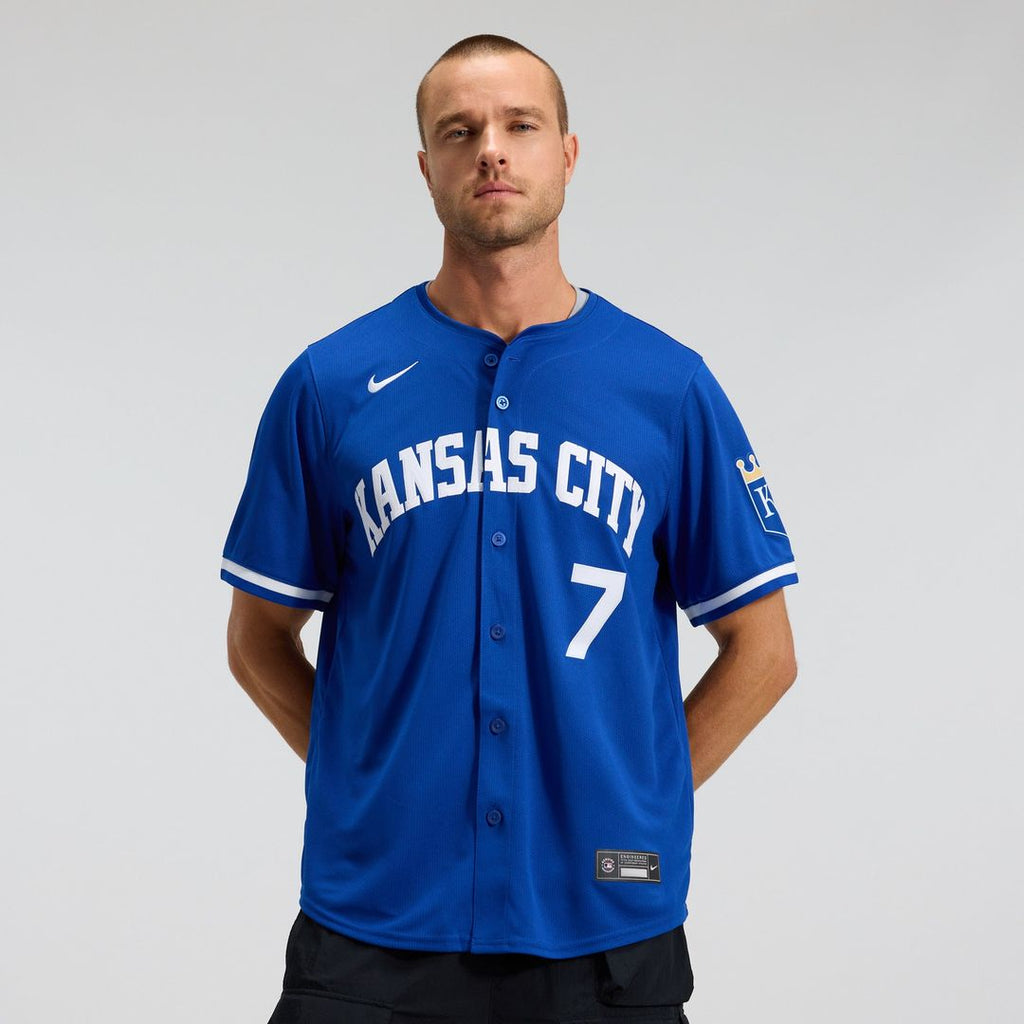 Men's Kansas City Royals Bobby Witt Jr. Royal Alternate 2 Player Jersey