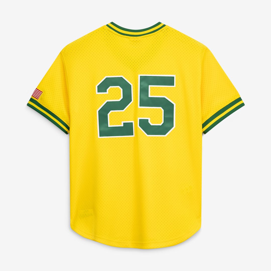 Men's Athletics Mark McGwire Gold Batting Practice Jersey