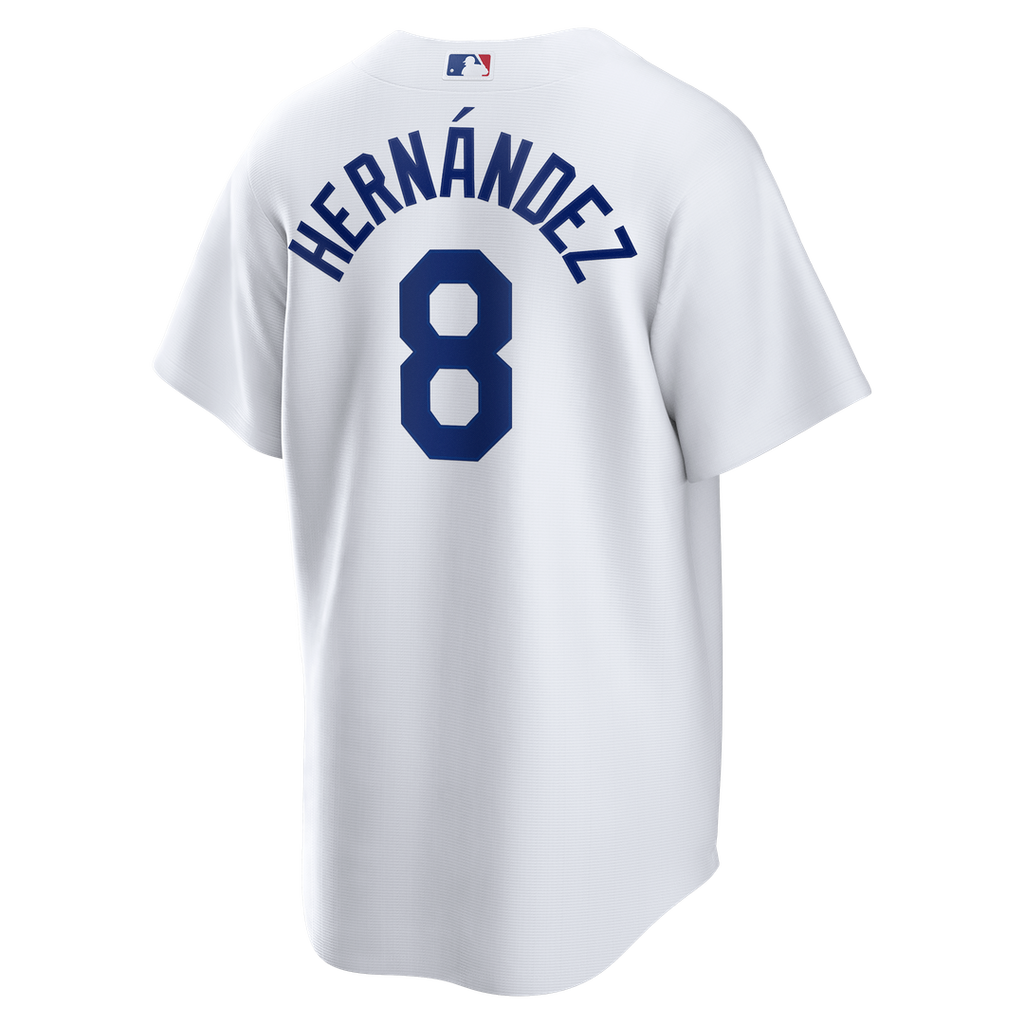 Men's Los Angeles Dodgers Enrique Hernández White Home Replica Jersey