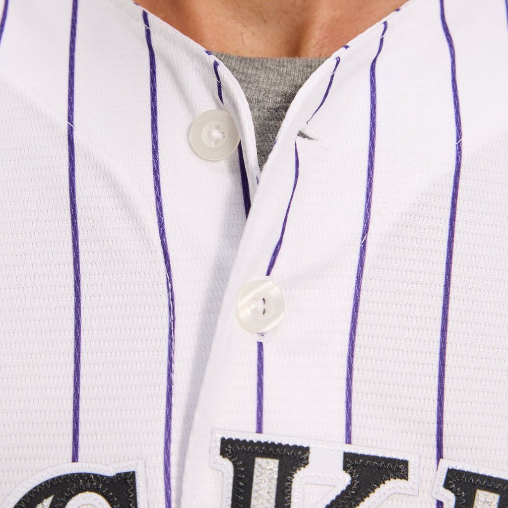 Men's Colorado Rockies White Home Replica Team Jersey