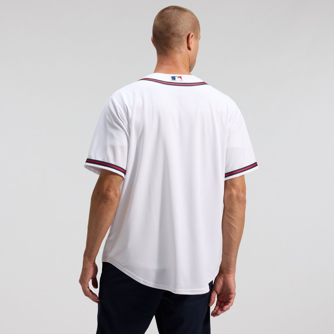 Men's Atlanta Braves White Home Replica Team Jersey