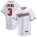 Men's Washington Nationals Dylan Crews White Home Replica Jersey