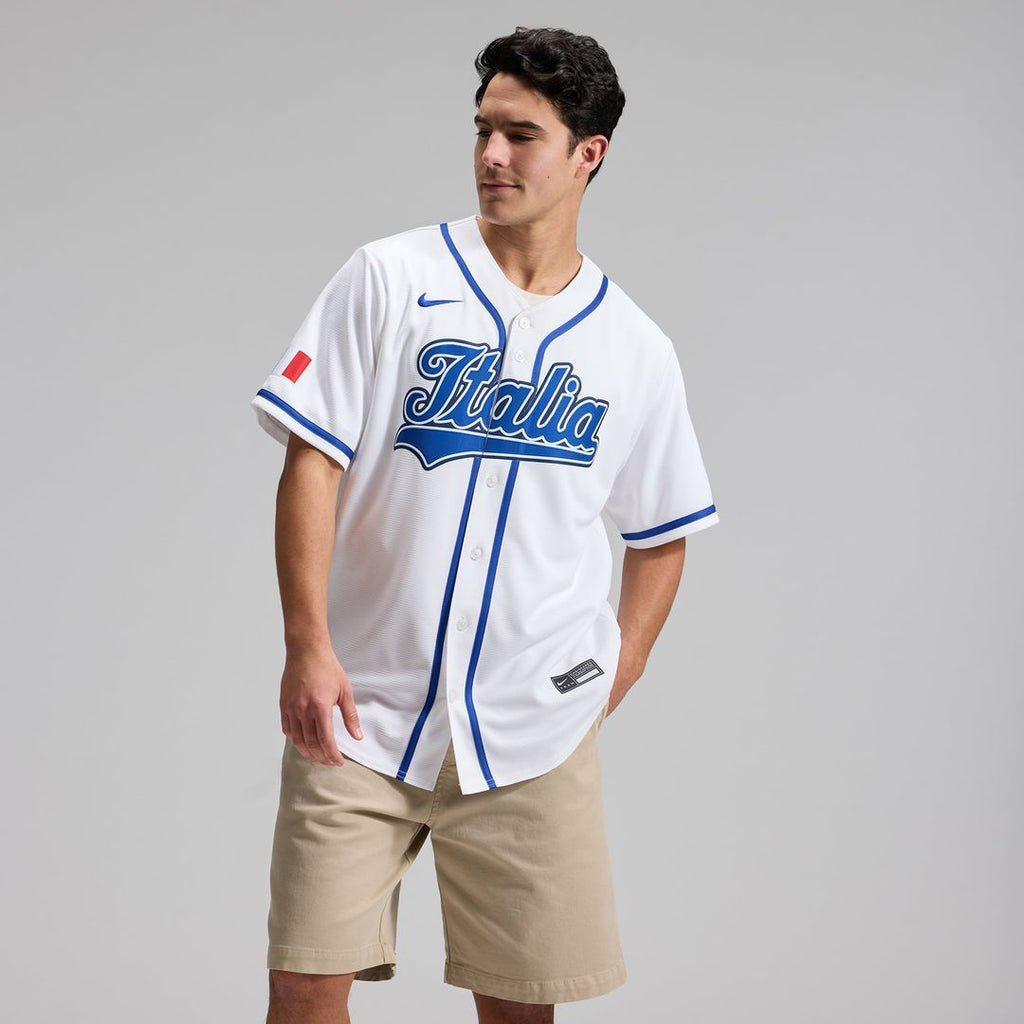 Men's Italy Baseball Vinnie Pasquantino White 2026 World Baseball Classic Home Stadium Jersey
