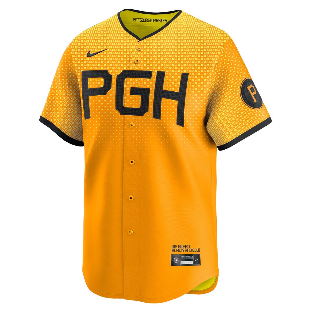 Men's Pittsburgh Pirates Gold City Connect Jersey