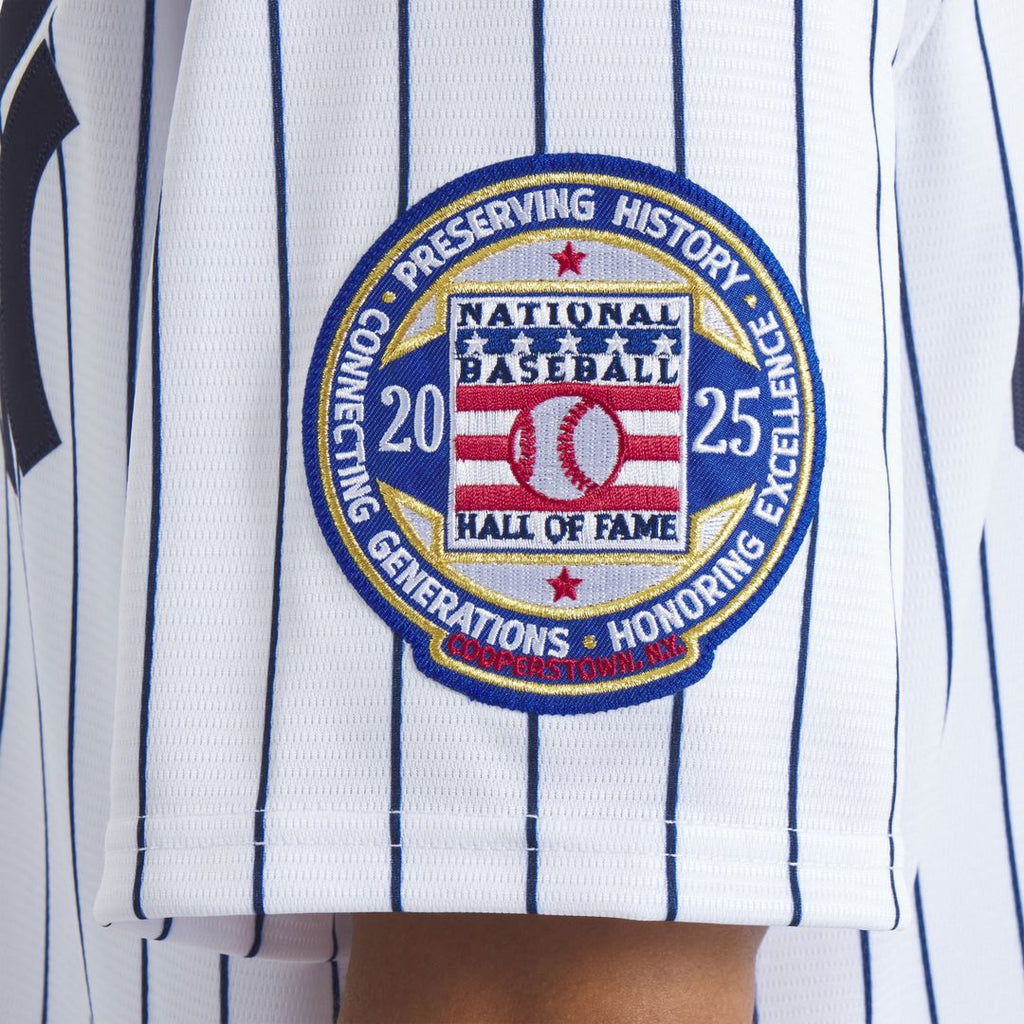 Men's New York Yankees CC Sabathia White 2025 Baseball Hall of Fame Name & Number Retired Replica Jersey
