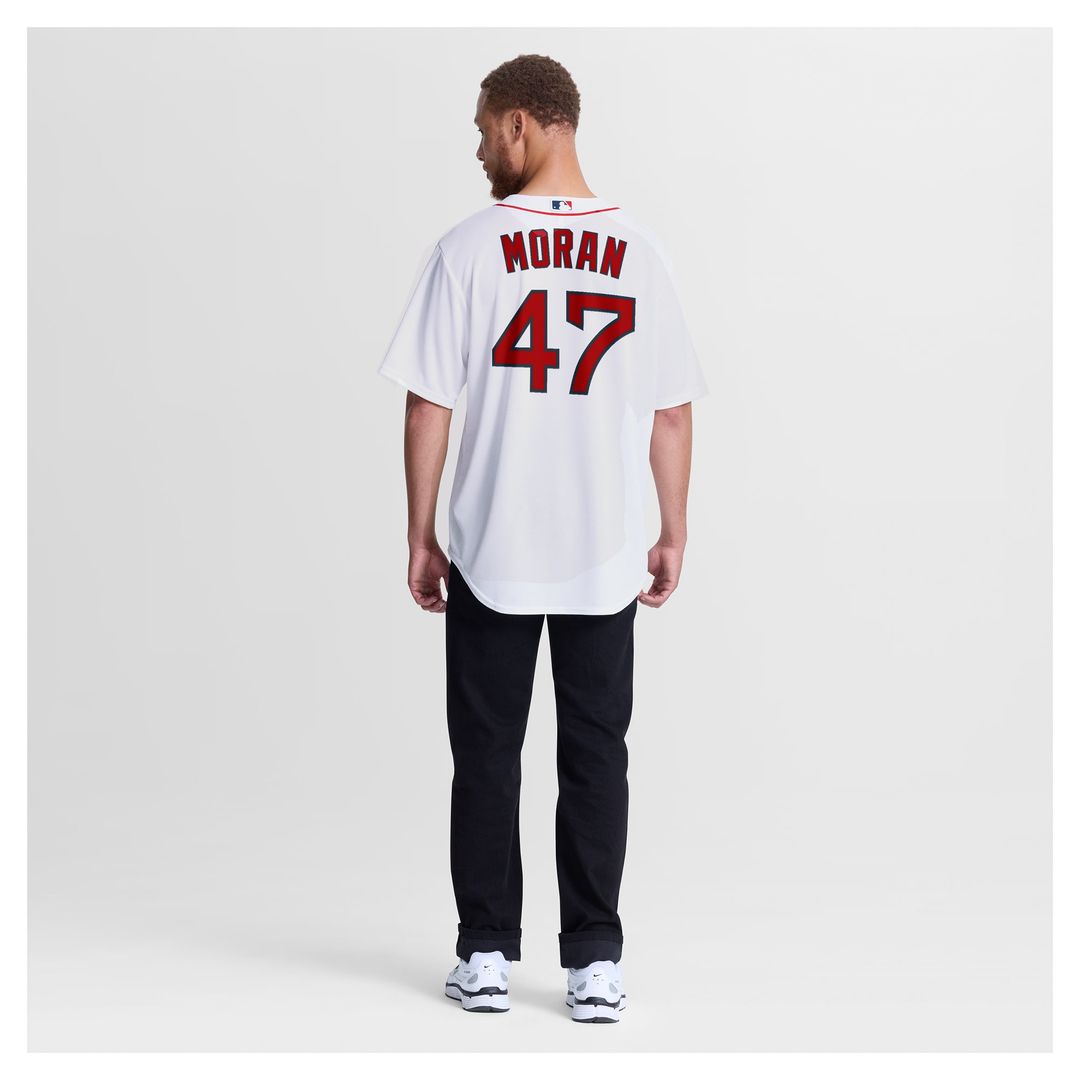 Men's Boston Red Sox Jovani Moran White Home Replica Jersey