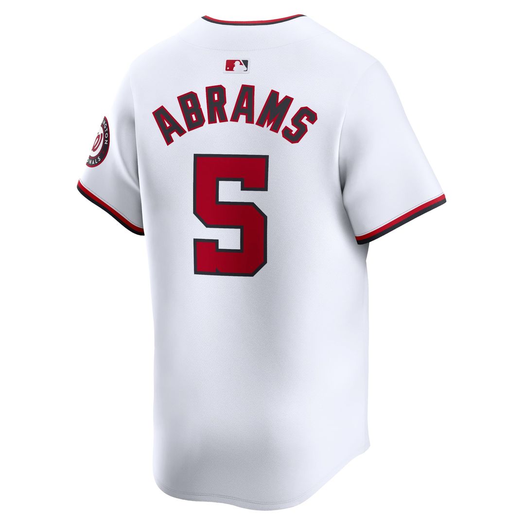 Men's Washington Nationals CJ Abrams White Home Player Jersey