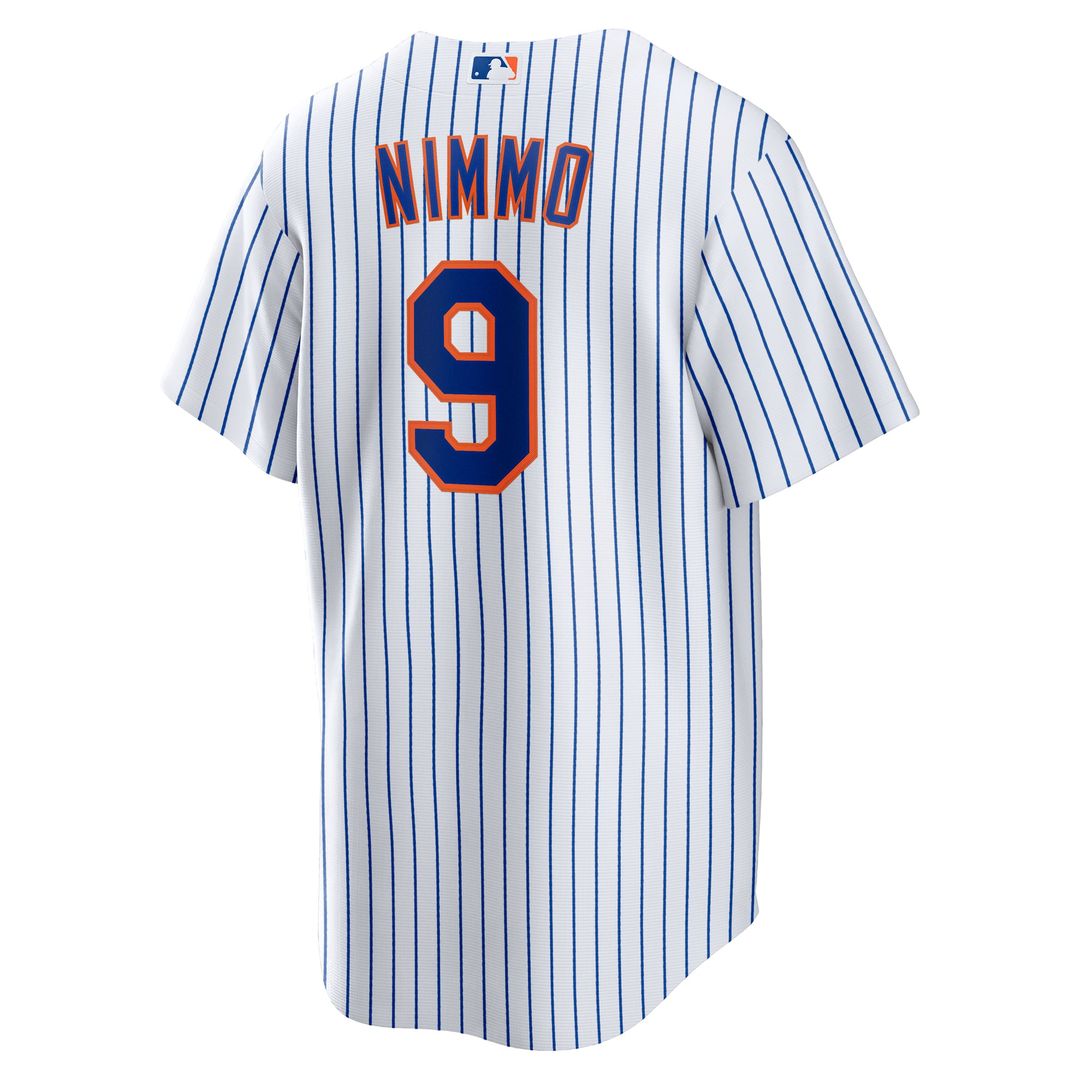 Men's New York Mets Brandon Nimmo White Home Replica Jersey