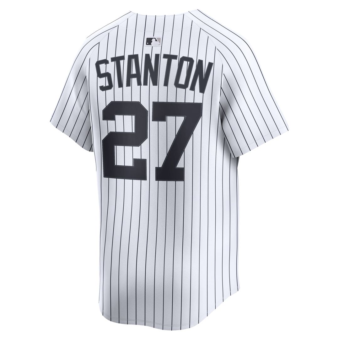 Men's New York Yankees Giancarlo Stanton White Home Player Jersey