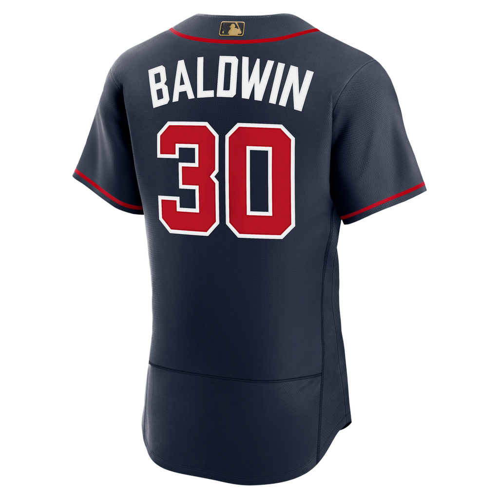 Men's Atlanta Braves Drake Baldwin Navy Alternate Awards Jersey