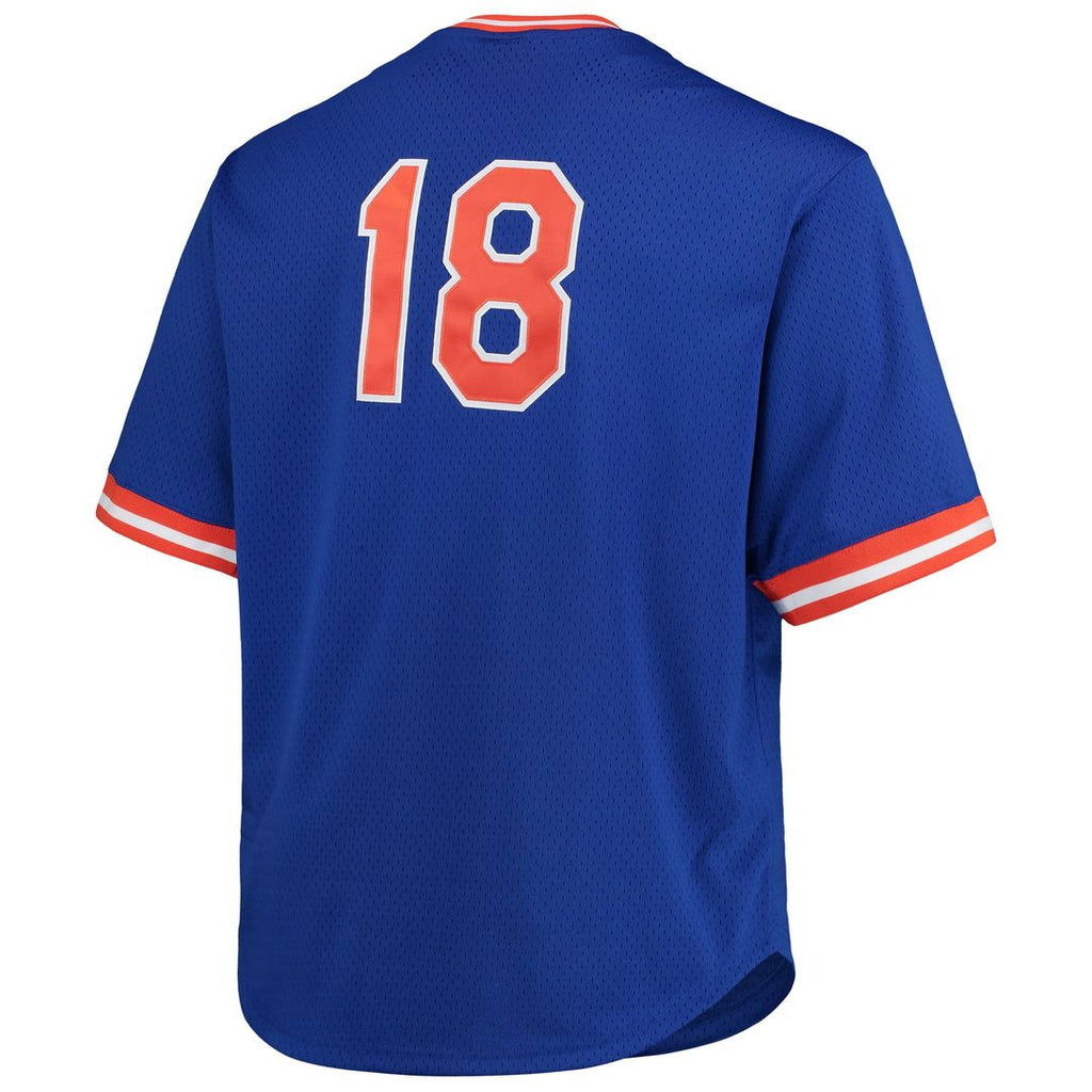 Men's New York Mets Darryl Strawberry Royal Big & Tall Mesh Batting Practice Jersey
