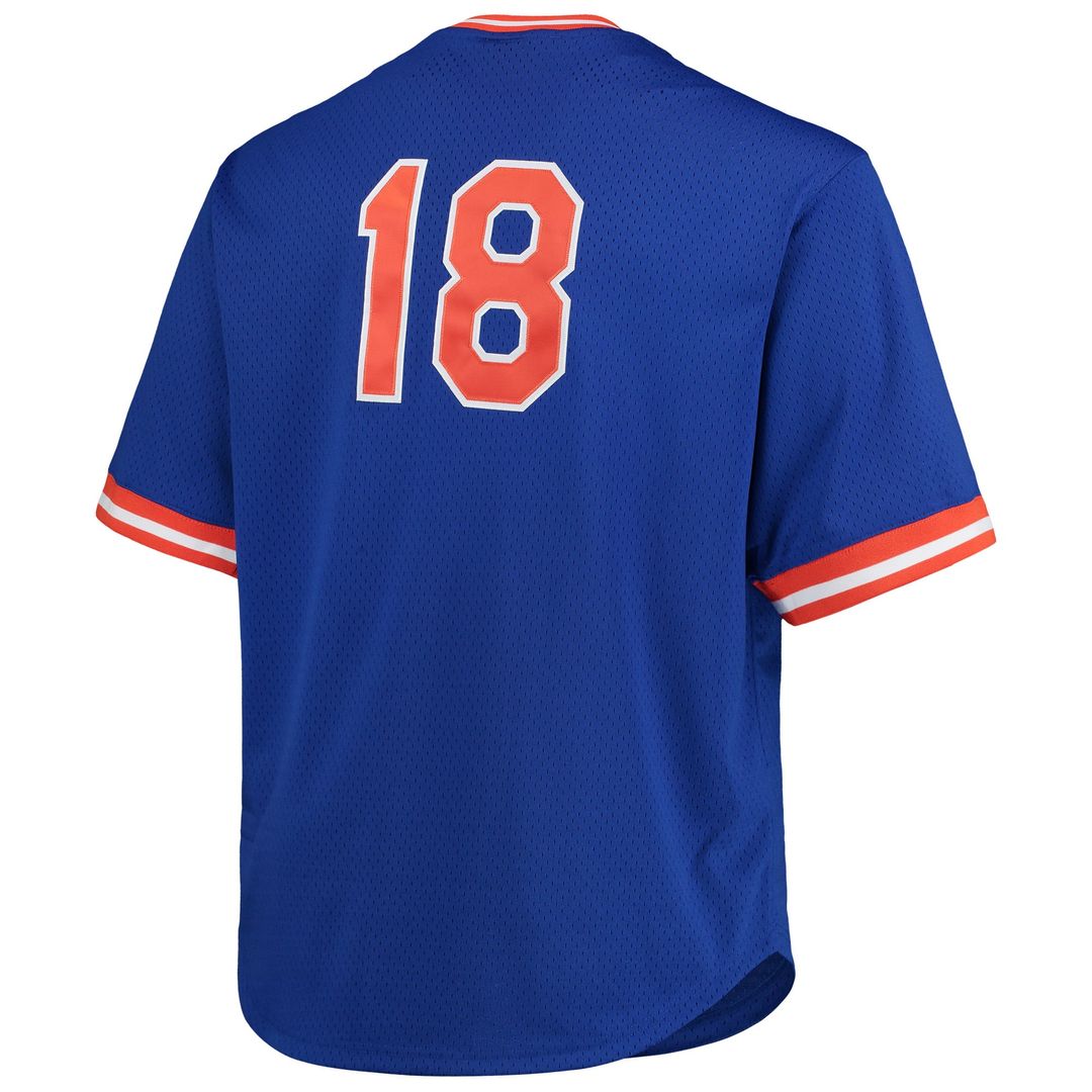 Men's New York Mets Darryl Strawberry Royal Big & Tall Mesh Batting Practice Jersey