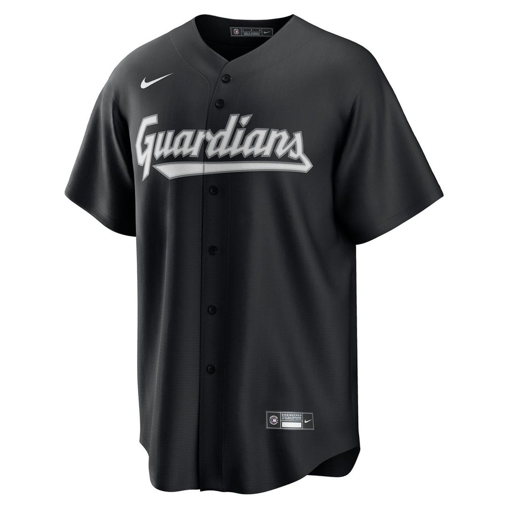 Men's Cleveland Guardians Black Replica Jersey